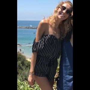 Off the shoulder romper